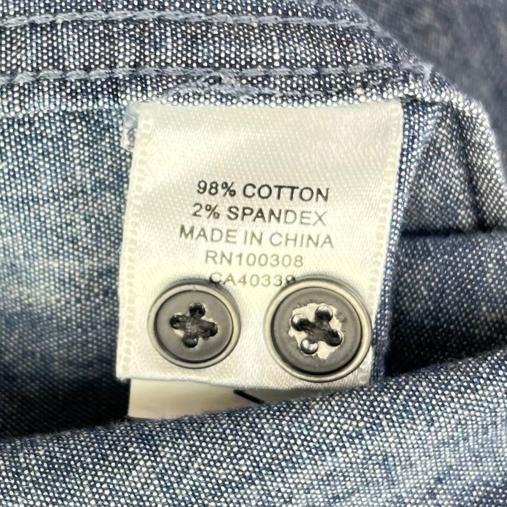 Peter Millar Chambray Button Down Shirt Men's XL … - image 7